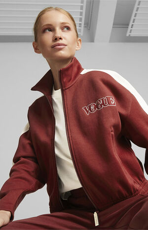 Puma x Vogue Red T7 Cropped track Jacket | PacSun