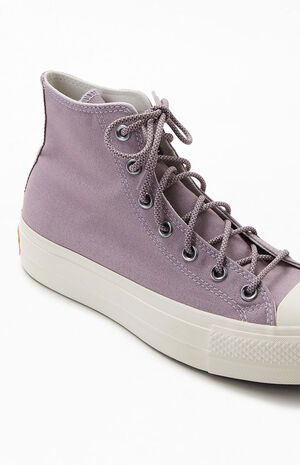 Converse Purple Chuck Taylor All Star Lift Platform High Top Sneakers |  PacSun