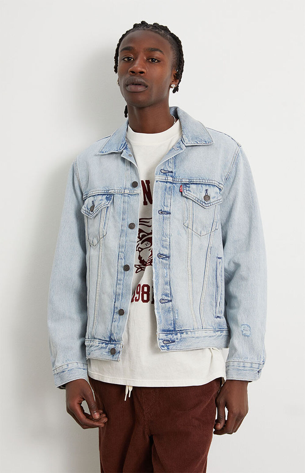 Levis Light Indigo Vintage Fit Trucker Jacket Pacsun 