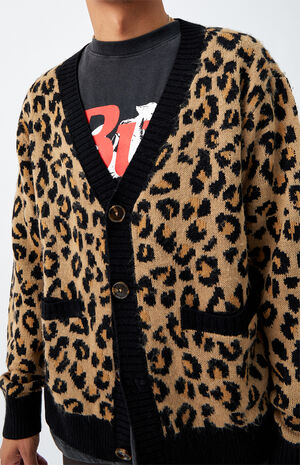 Leopard Knit Cardigan