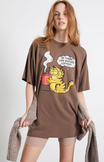 Garfield Coffee Oversized T-Shirt | PacSun