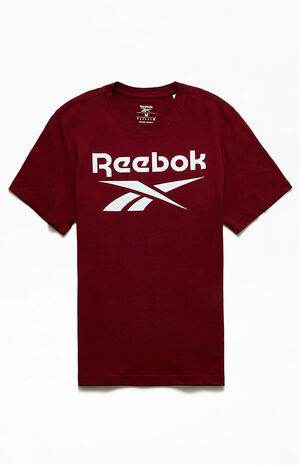 Reebok Burgundy Big Logo T-Shirt | PacSun