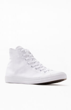Converse Mono White Chuck Taylor All Star High Top Shoes | PacSun | PacSun