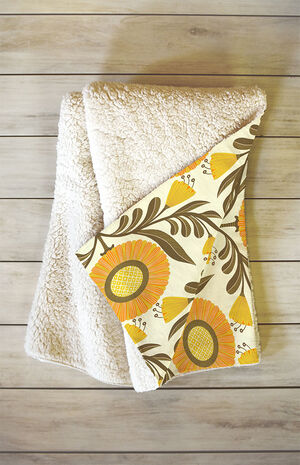 Deny Designs Sewzinski Wallflowers Pattern Fleece Throw Blanket | PacSun