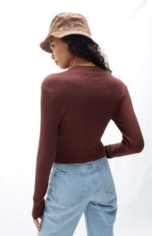 LA Hearts Mia Space Dye Mock Neck Sweater | PacSun