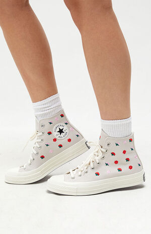 Converse Eco Chuck 70 Floral Embroidery High Top Sneakers | PacSun