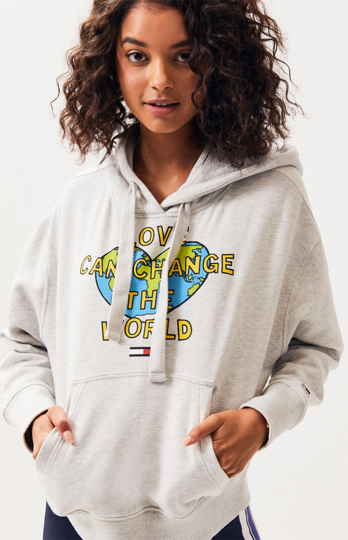Tommy Jeans Love Hoodie | PacSun