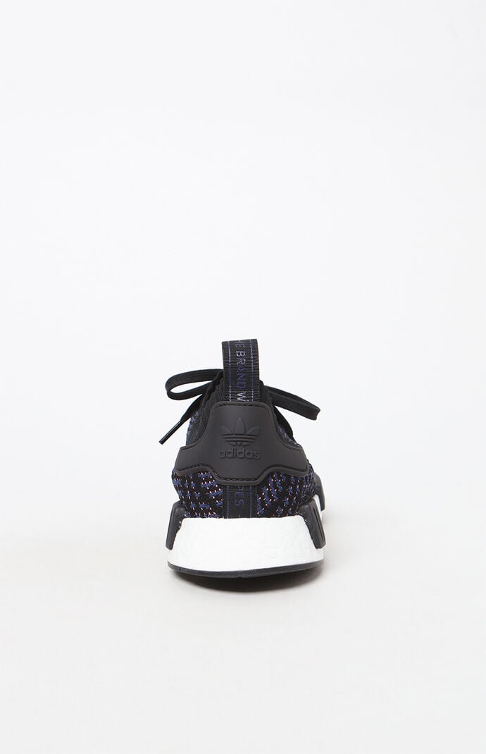 adidas women's black multi nmd_r1 stlt primeknit sneakers