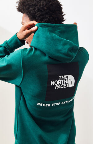 The North Face Green Red Box Pullover Hoodie | PacSun