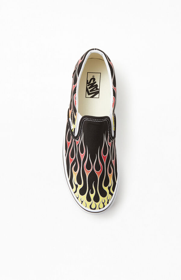 Vans Flames Mash Up Slip-On Shoes | PacSun | PacSun