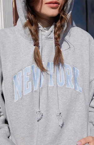 Brandy Melville John Galt Baby Blue New York Hoodie Size undefined - $44 -  From Edith