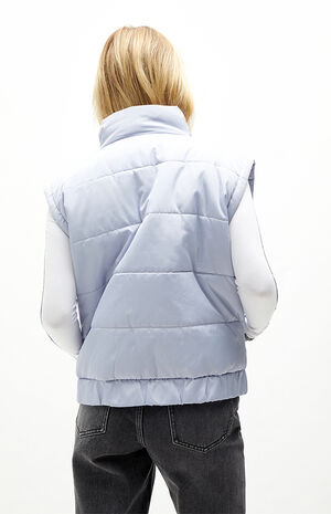 PacSun Light Blue Oversized Puffer Vest | PacSun