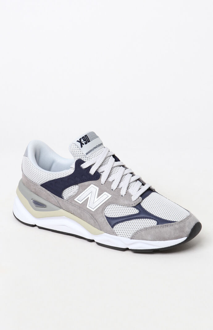 New Balance X-90 Re-Constructed Grey & Navy Shoes | PacSun