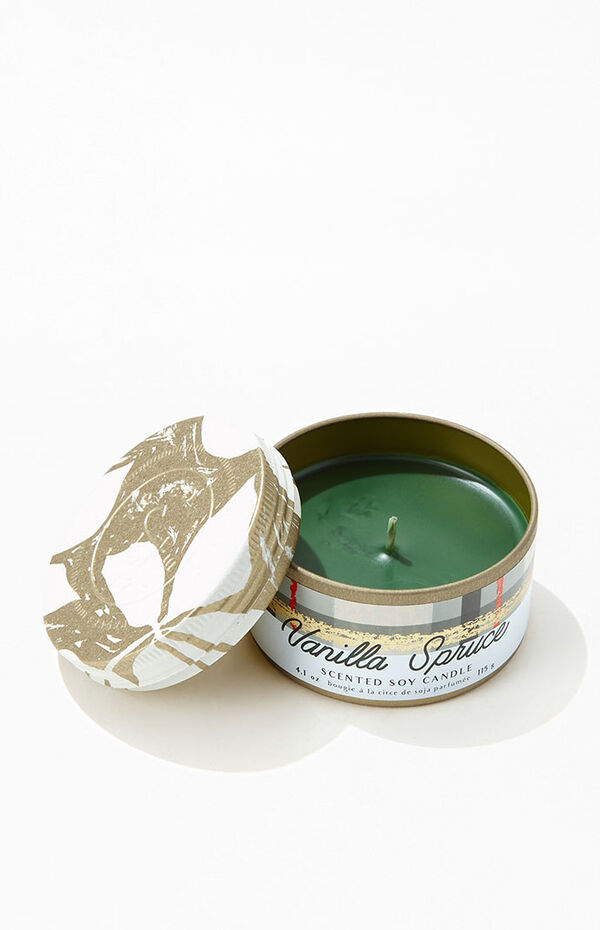 Illume Small Tin Vanilla Spruce Candle | PacSun