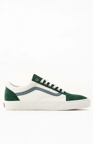 Vans White & Green Old Skool Shoes | PacSun