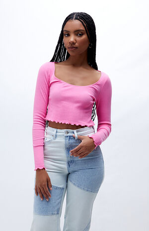 PS Basics by Pacsun Spring Long Sleeve Crop Top | PacSun