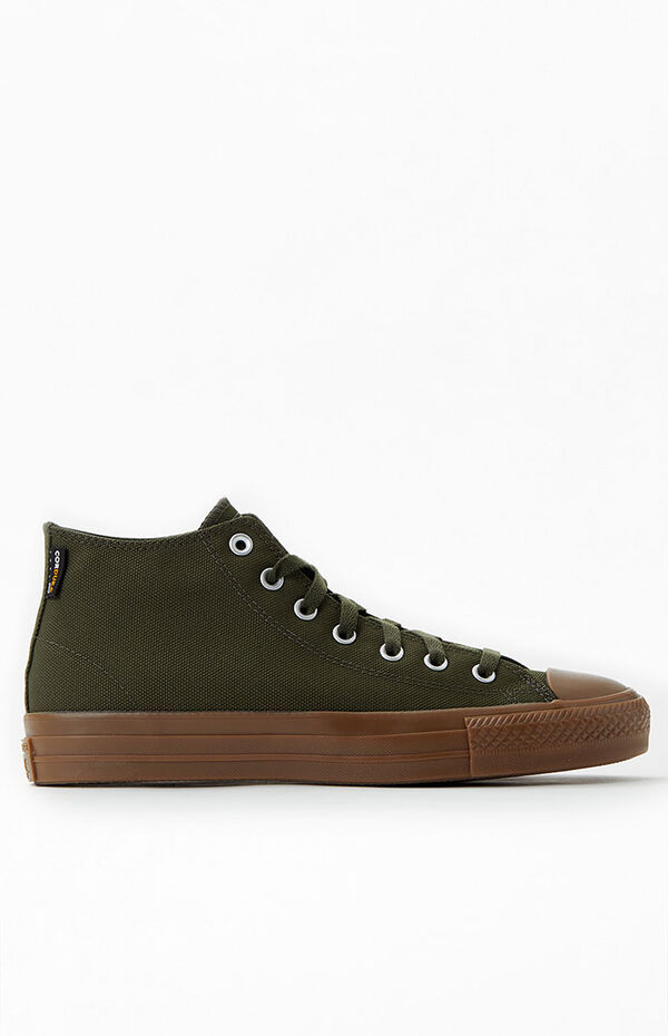 Converse Olive All Star Pro Mid Cordura Canvas Shoes | PacSun