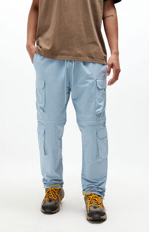 PacSun Blue Zip-Off Nylon Cargo Pants | PacSun