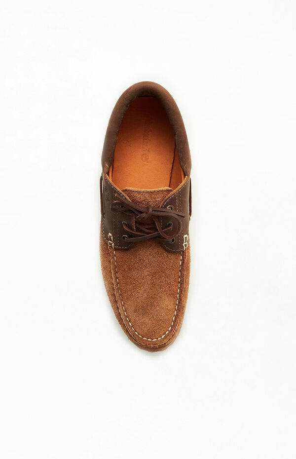Timberland Brown Suede 3-Eye Classic Lug Boat Shoes | PacSun