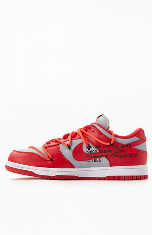 Nike x Off-White University Red Dunk Low Shoes | PacSun