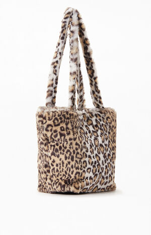 John Galt Leopard Faux Fur Bag | PacSun