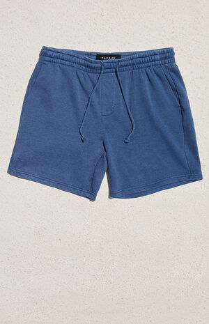 PacSun Navy Fleece Garment Dyed Sweat Shorts | PacSun
