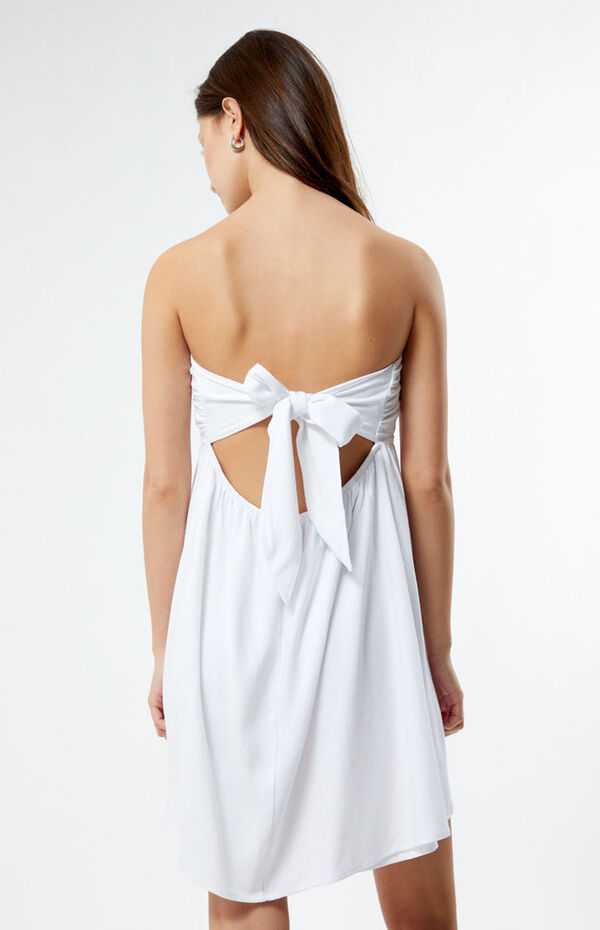 Gevestigde theorie ontwerp stel voor LA Hearts Tie Back Strapless Mini Dress | PacSun
