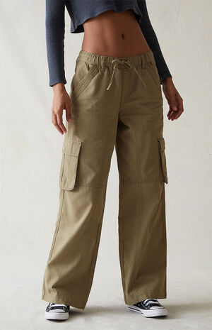 Juniors' Cargo Pants, Cargo Pants Elastic High Waist Sports Street Style Multi  Pocket Cargo Pants For Women 