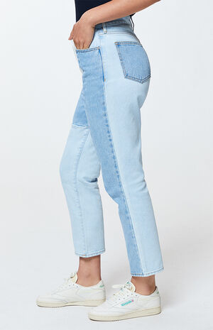Hopper Patch Blue Mom Jeans | PacSun | PacSun