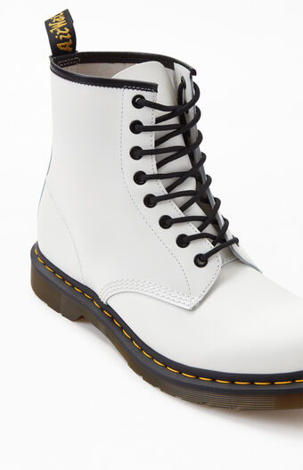 Dr Martens 1460 Smooth Leather White Boots | PacSun