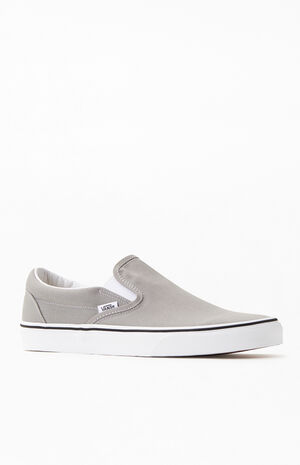 Vans Gray Classic Slip-On Shoes | PacSun