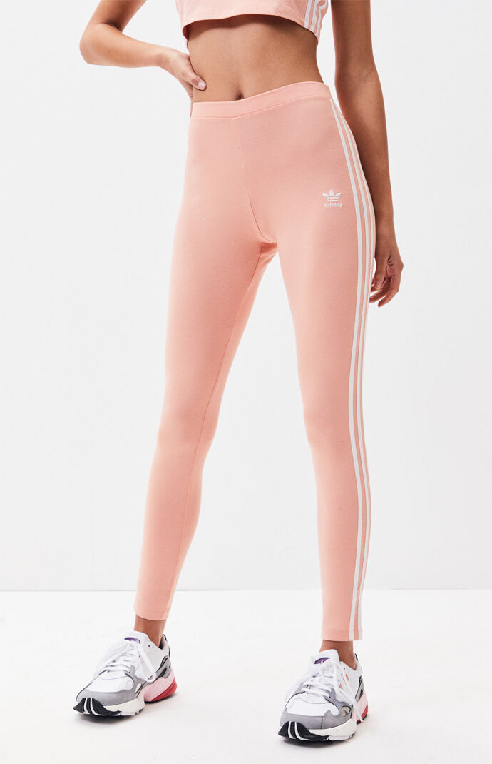 adidas Peach 3-Stripes Leggings | PacSun