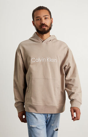 Calvin Klein Relaxed Fit Terry Pullover Hoodie | PacSun