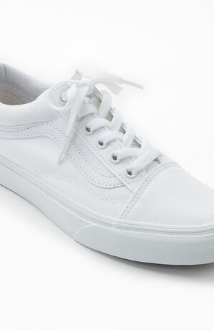 trappe dreng Rekvisitter Vans White Old Skool Shoes | PacSun