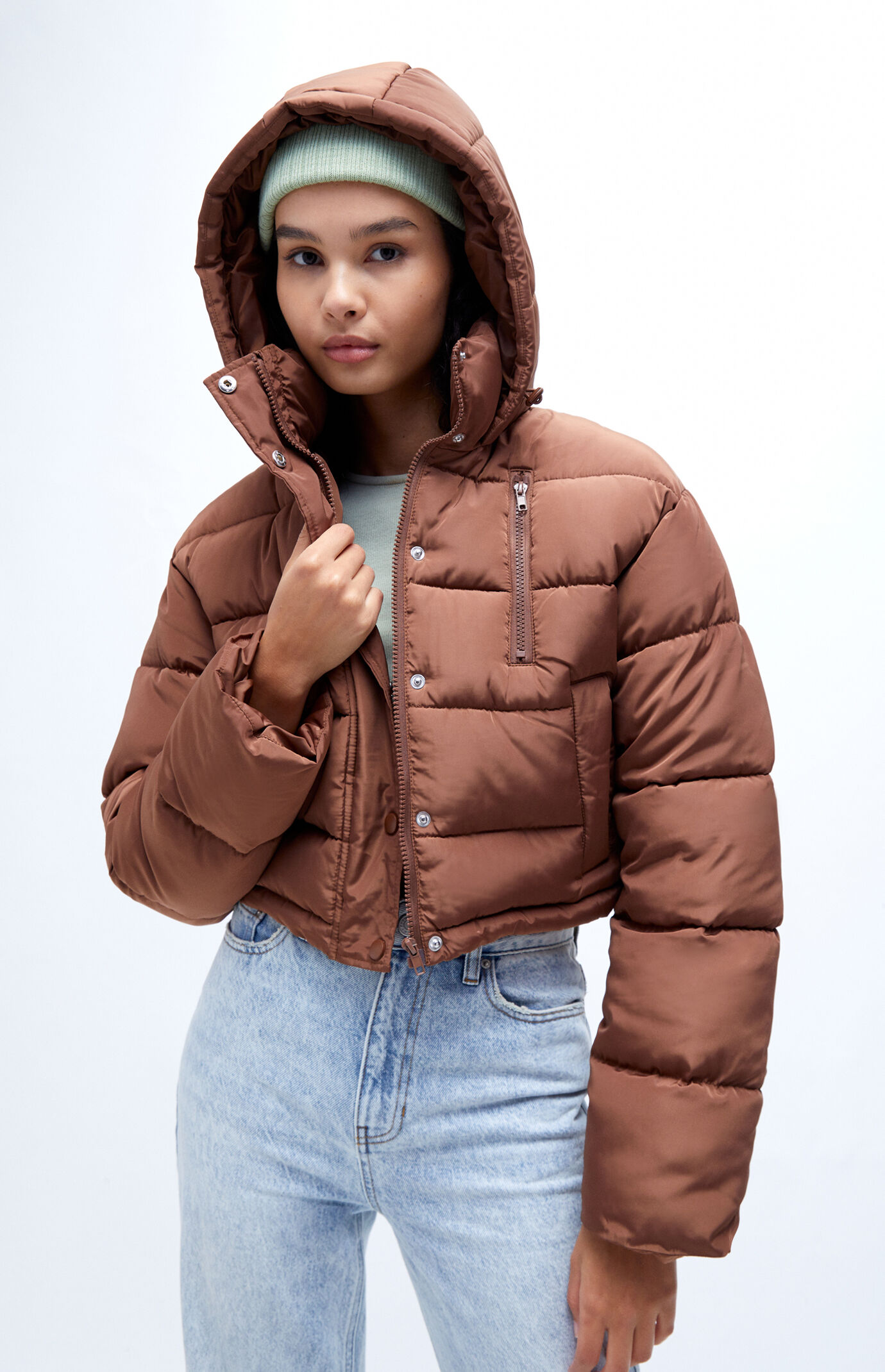 Must Have Cocoa Hooded Puffer Jacket - Brown - PacSun Jackets from PacSun |  AccuWeather Shop