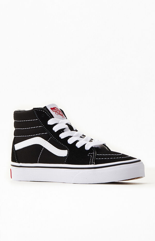 Vans Kids Black & White Sk8-Hi Shoes | PacSun