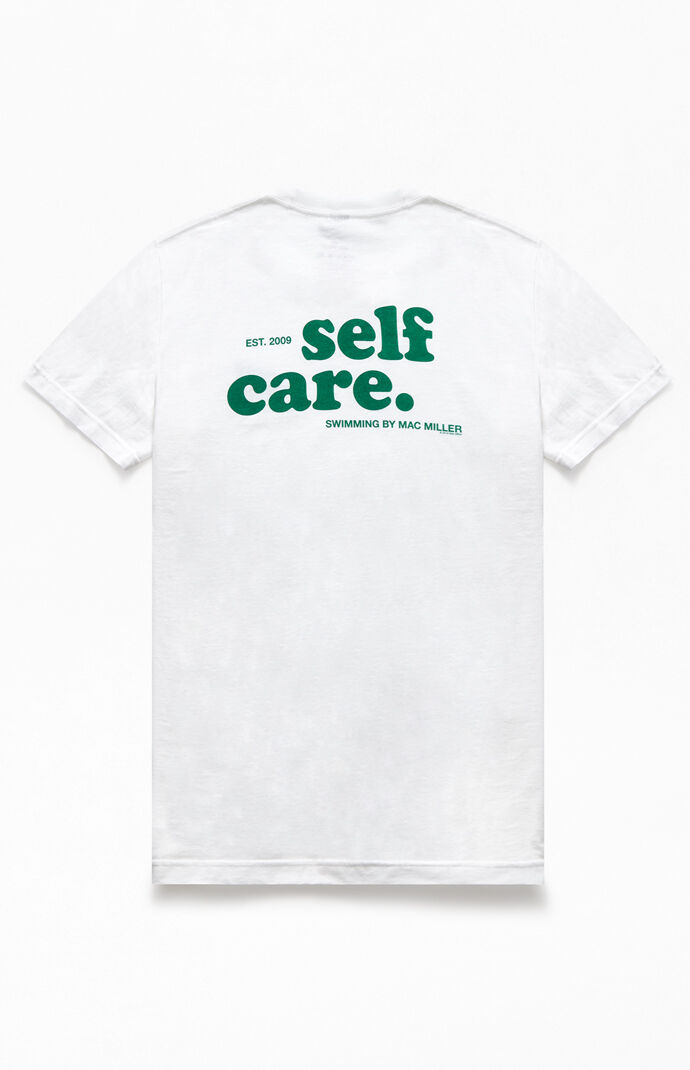 PacSun Mens Mac Miller Self Care T-Shirt - White size Medium on PacSun |  AccuWeather Shop