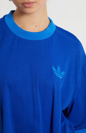 adidas Blue Adicolor Heritage Now Oversized T-Shirt | PacSun