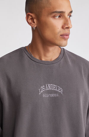 Pacsun Men's Los Angeles Embroidery Crew Neck Sweatshirt