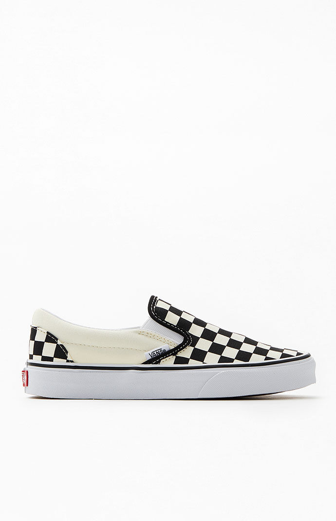 vans slip on checkerboard shoes