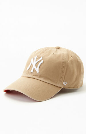 47 Brand Tan New York Yankees Strapback Dad Hat | PacSun
