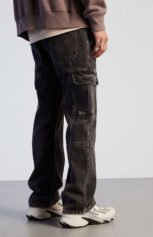 PacSun Black Straight Cargo Jeans | PacSun