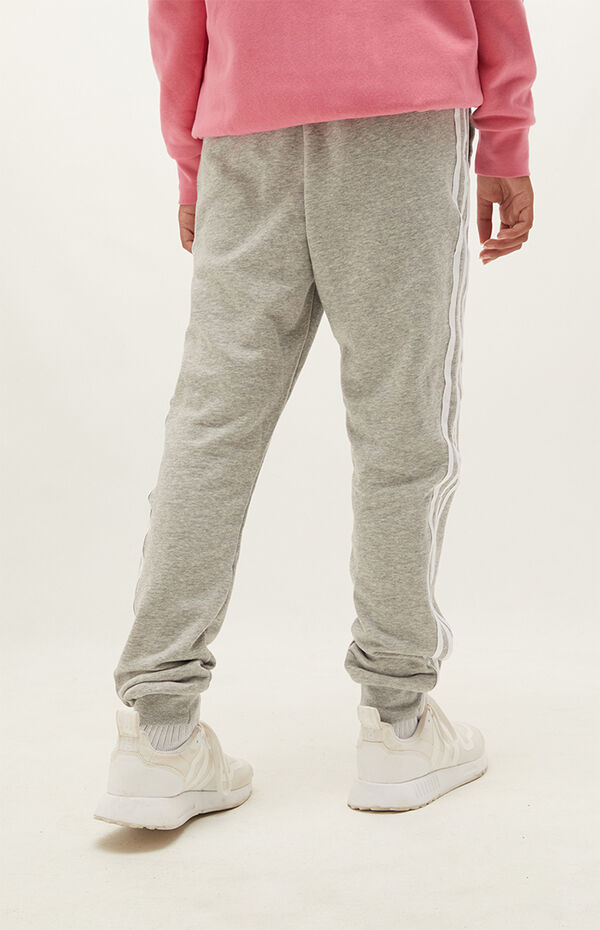 adidas Kids Heather Grey Trefoil Sweatpants | PacSun