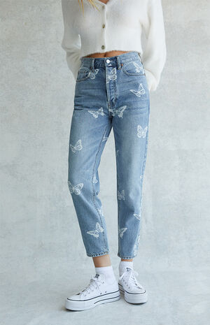 PacSun Eco Butterfly Ultra High Waisted Slim Fit Jeans | PacSun
