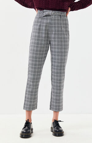 Kendall + Kylie Belted Plaid Pants | PacSun