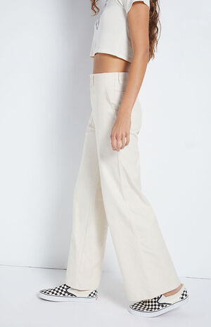 LA Hearts High Waisted Stretch Twill Trousers | PacSun