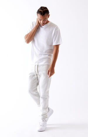 White Basic Fleece Jogger Pants | PacSun | PacSun