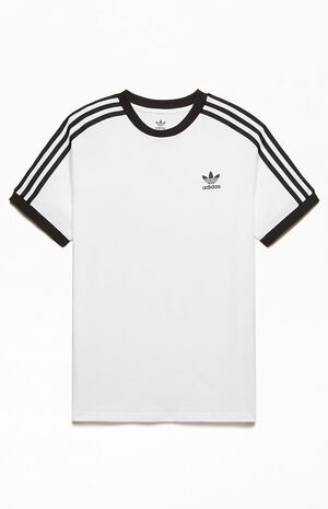 adidas Kids White 3-Stripes T-Shirt | PacSun