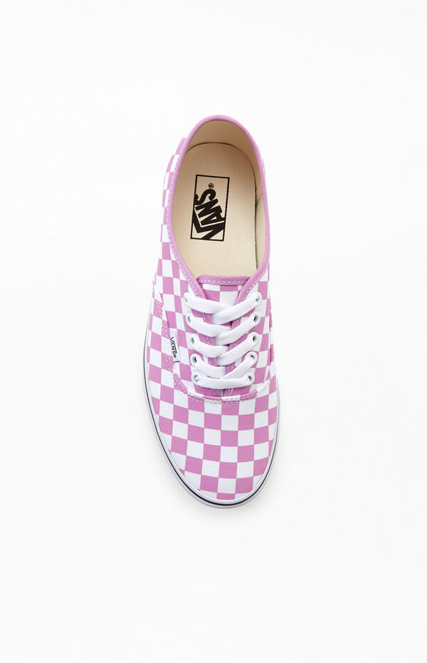 Vans Purple Checkerboard Authentic Sneakers | PacSun