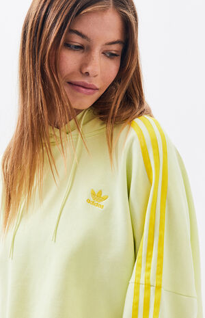adidas Neon Yellow Cropped Hoodie | PacSun | PacSun